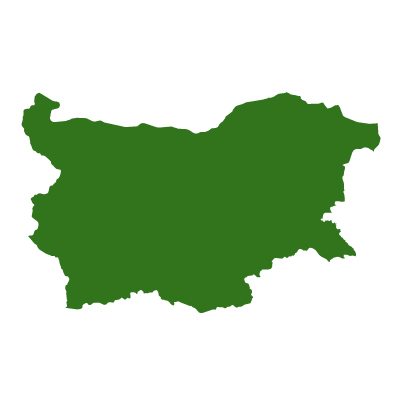 ブルガリア共和国無料フリーイラスト｜無地(緑)